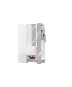 Web Furniture Armadio Multiuso Kompact 3 Pezzi Bianco Lucido 140x35x191