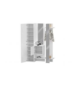 Web Furniture Armadio Multiuso Kompact 3 Pezzi Bianco Lucido 140x35x191