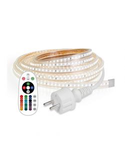 Luxen Striscia LED RGB 5m 40W - con Spina Schuko e Telecomando