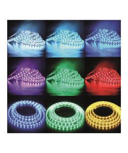 Luxen Striscia LED RGB 5m 40W - con Spina Schuko e Telecomando