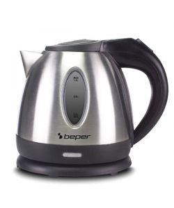 BEPER Bollitore Elettrico Inox 1,2L 1630W Senza Fili Acciaio/Nero