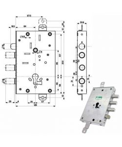 Serratura Sicura Triplice Int 37 82571 Mottura