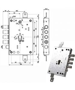 Serratura Sicura Triplice Int 28 82571 Mottura