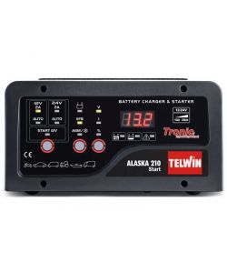 Telwin Caricabatterie Alaska 210 Start 12/24V Nero con Display Digitale