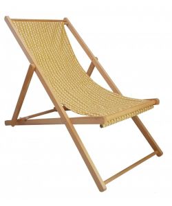 Sdraio Mare Pieghevole in Legno Betty - Multicolore - 98.5x55.5 cm