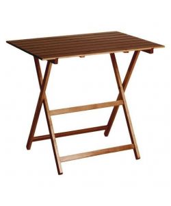 Tavolo pieghevole in legno noce 60 x 80 x 73 cm