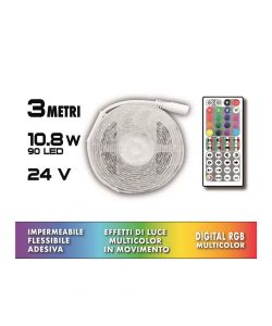 KIT Striscia 90LED 3m digitale Tricolore