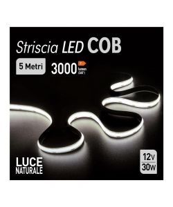Suprema Striscia LED 5m Flessibile Adesiva - Luce Naturale 30W 3000lm