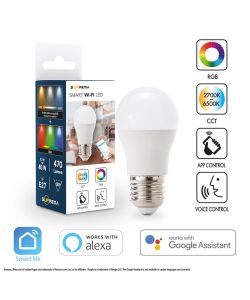 Lampadina Mini Sfera LED G45 SM WIFI