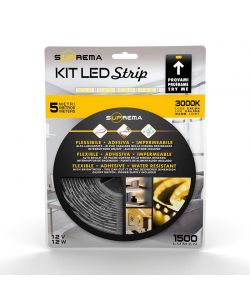 Kit striscia led 5m col sing 24W 2100 LM 3000K