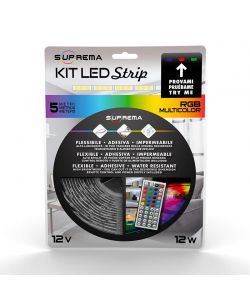 Kit striscia led 5m RGB 24w Tryme