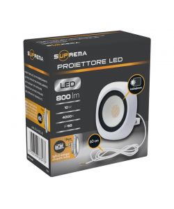 Faretto led piatto 10w 800 lm 4000K IP65