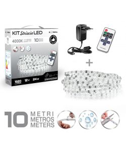 Kit striscia led 10m 24W 1920 lm 4000K
