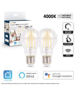 Bipack lampadina goccia A60 SM WIFI