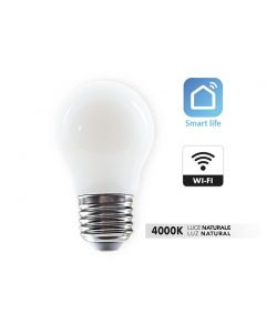 Lampadina mini sfera LED G45 FR SM WIFI E27 40W Dimmerabile