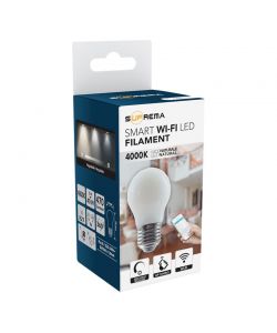 Lampadina mini sfera LED G45 FR SM WIFI E27 40W Dimmerabile