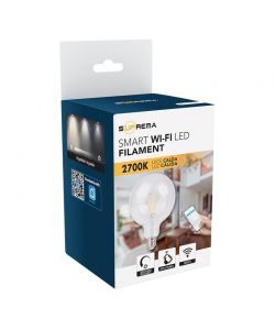 Lampadina Globi LED G125 FILAM SM WIFI 75W 2700K dim