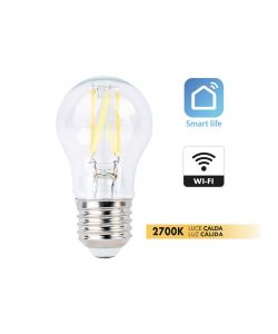 Lampadina mini sfera led G45 Filam SM WIFI 75W 2700K dim