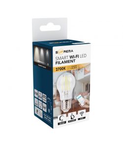 Lampadina mini sfera led G45 Filam SM WIFI 75W 2700K dim