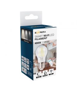 Lampadina mini sfera led G45 Filam SM WIFI 75W 4000K dim