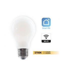 Lampadina Goccia led A60 FR SM Wifi E27 40w 2700K dim