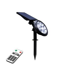Suprema Picchetto Solare RGB con Sensore Crepuscolare Nero 150 lumen