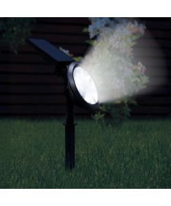 Suprema Picchetto Solare RGB con Sensore Crepuscolare Nero 150 lumen