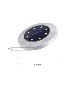 Suprema Segnapassi LED Solare con Sensore Crepuscolare - 10 lumen