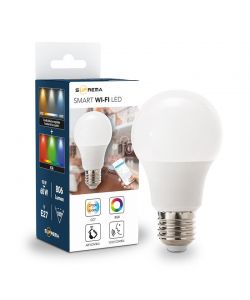 Lampadina Goccia LED A60 SM WiFi RGB+CCT E27 60W