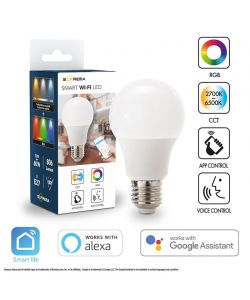 Lampadina Goccia LED A60 SM WiFi RGB+CCT E27 60W