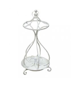 Cosma Portaombrelli Annie Bianco Antico Metallo 29x68 cm