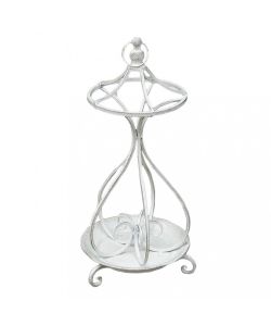 Cosma Portaombrelli Annie Bianco Antico Metallo 29x68 cm