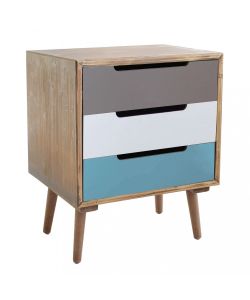 Cosma Cassettiera Adelaide 3 Cassetti Marrone 45,5x35,5 cm