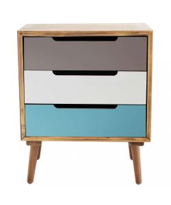 Cosma Cassettiera Adelaide 3 Cassetti Marrone 45,5x35,5 cm