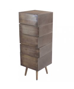 Cosma Cassettiera Colorado 5 Cassetti Multicolor 40x36,5x81 cm