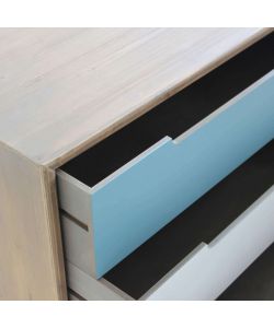 Cosma Mobile 3 Cassetti Multicolor in Legno 80x35,5x48,5 cm
