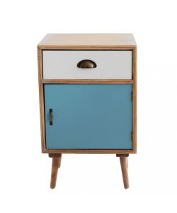Cosma Mobiletto 1 Anta 1 Cassetto Marrone 40x36,5x46 cm cm Vintage