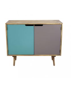 Cosma Mobiletto Niagara 2 Ante Colorate 80x35,5x66,8 cm Multicolor