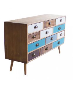 Cosma Mobile 12 Cassetti Multicolor 120x36,5x67 cm Moderno