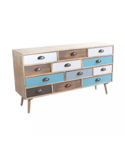 Cosma Mobile 12 Cassetti Multicolor 120x36,5x67 cm Moderno