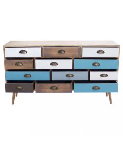 Cosma Mobile 12 Cassetti Multicolor 120x36,5x67 cm Moderno