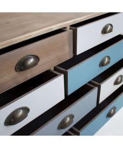 Cosma Mobile 12 Cassetti Multicolor 120x36,5x67 cm Moderno