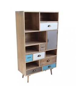 Cosma Mobiletto Perth Multicolore 80x36,5x139 cm con 7 Cassetti
