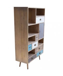 Cosma Mobiletto Perth Multicolore 80x36,5x139 cm con 7 Cassetti