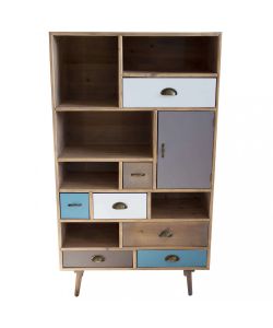 Cosma Mobiletto Perth Multicolore 80x36,5x139 cm con 7 Cassetti