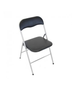Cosma Sedia Pieghevole Slim Nera Imbottita 44x45x79 cm per Interno