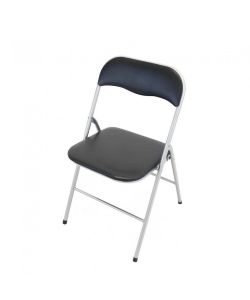 Cosma Sedia Pieghevole Slim Nera Imbottita 44x45x79 cm per Interno