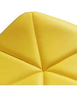 Cosma Sedia Annapolis Gialla in Ecopelle Struttura Metallo e Legno 41x49x71