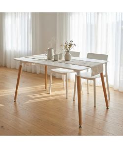Cosma Tavolo da Giardino LIONE 120x80 Bianco Rettangolare in Legno