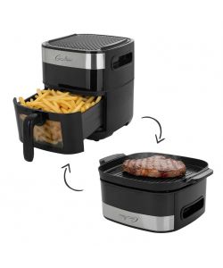 Kasanova - Friggitrice ad aria 7LT e bistecchiera 2 in 1 nera